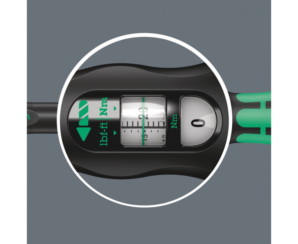 картинка Динамометрический ключ Wera Click-Torque X 1 2,5-25 Nm для сменных насадок WE-075651 от магазина "Элит-инструмент"