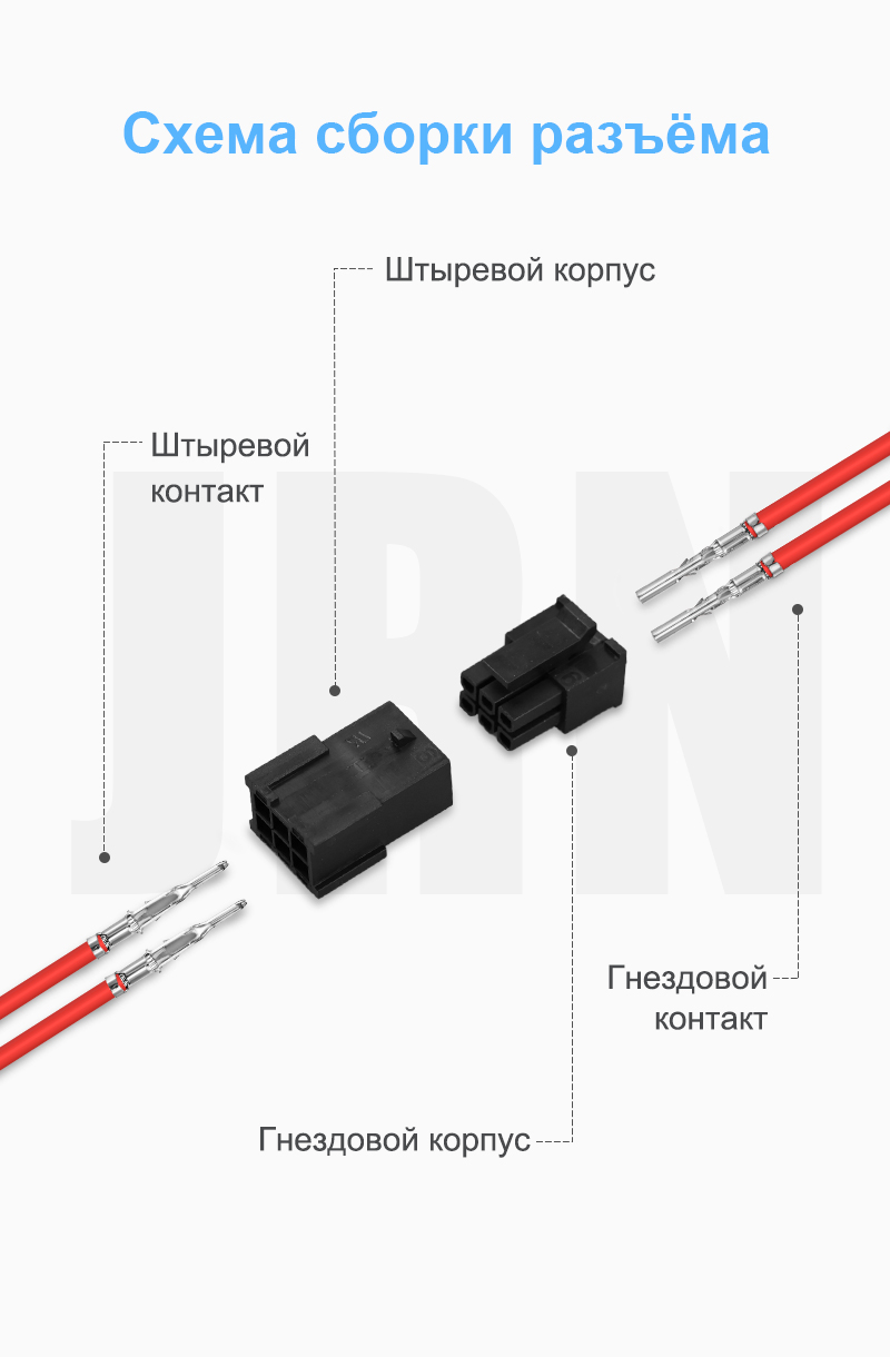 картинка JRready JRN009-HMA-2X03P-V0 Разъём​ от магазина "Элит-инструмент"