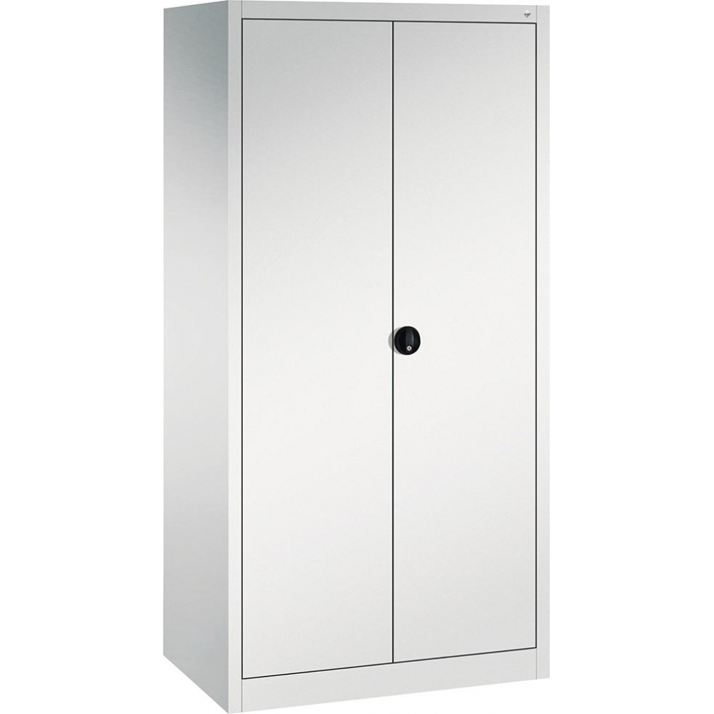 Шкаф FORMAT4 полки с распашной дверью, нагрузка 70 кг В1950xШ930xГ600мм RAL 7035 3030 1223 Fplus
