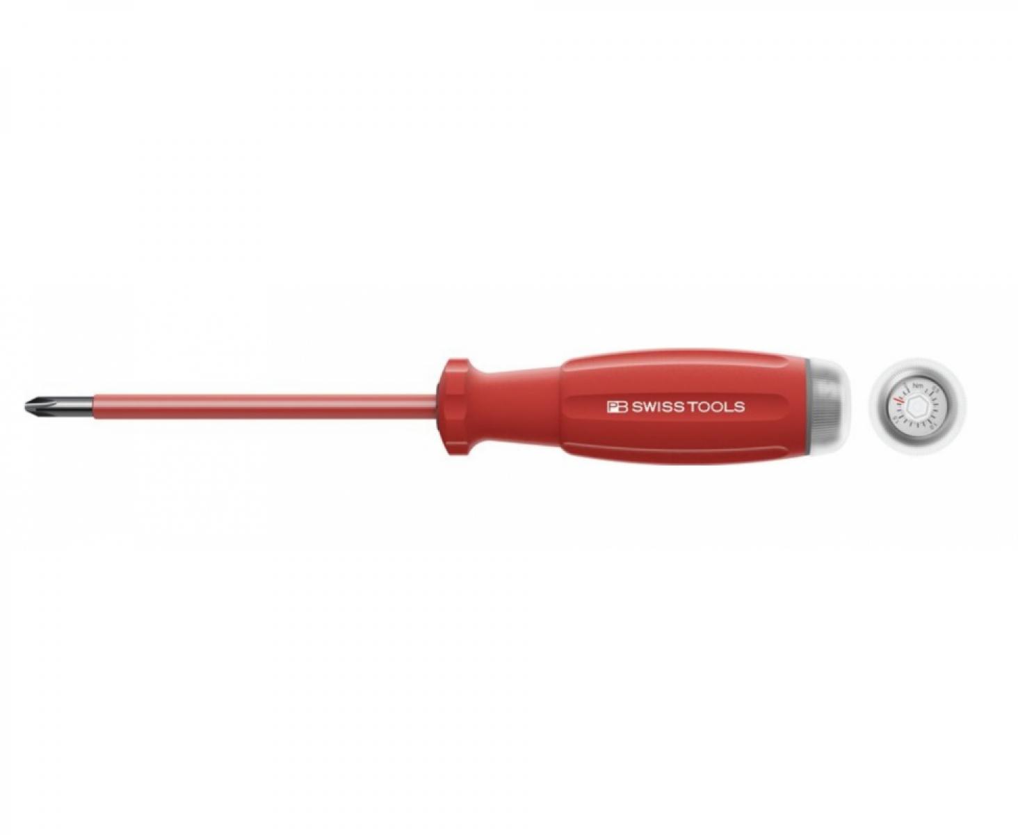 Динамометрическая регулируемая крестовая отвертка Phillips MecaTorque PB Swiss Tools PB 8317.190-1 VDE 0,4-2,0 Нм