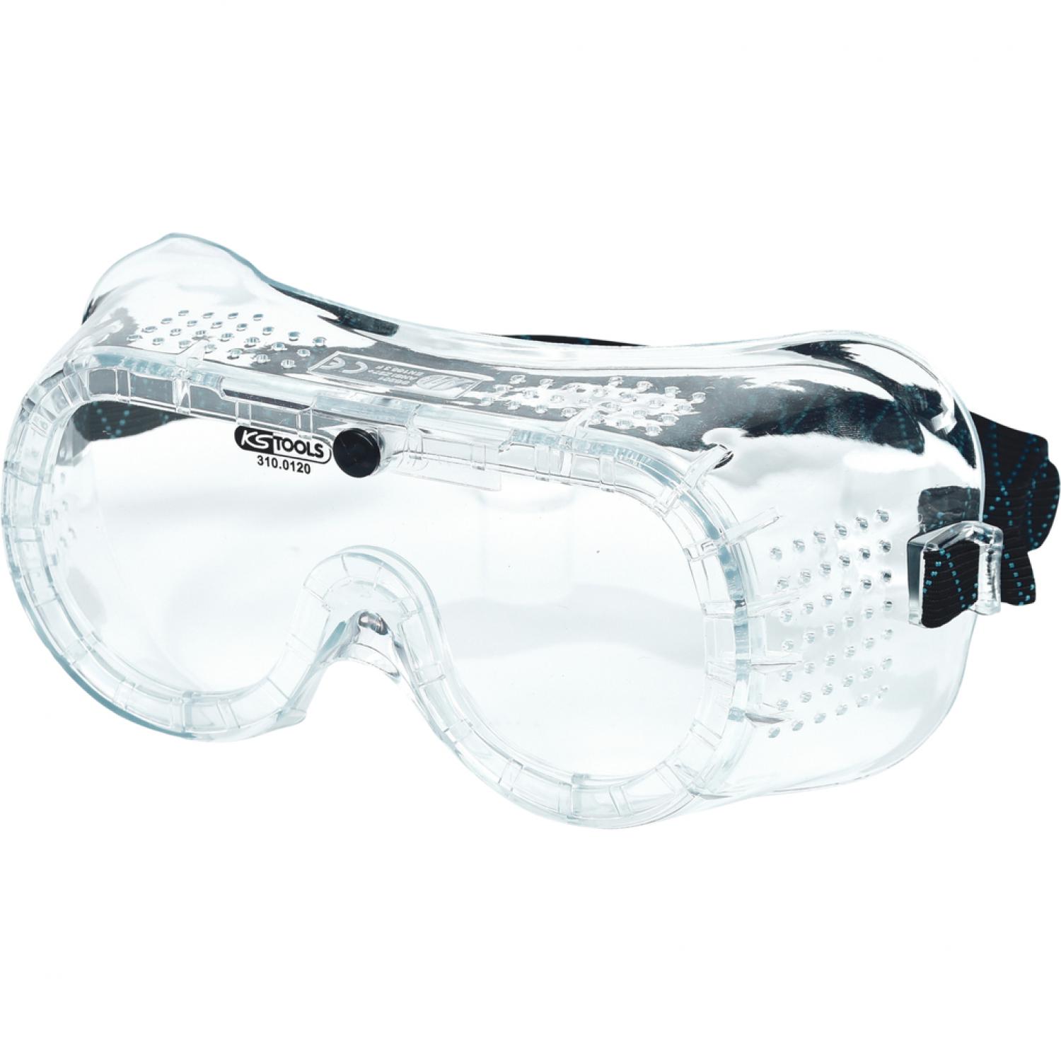 Защитные очки с резиновой лентой, прозрачные, EN 166
