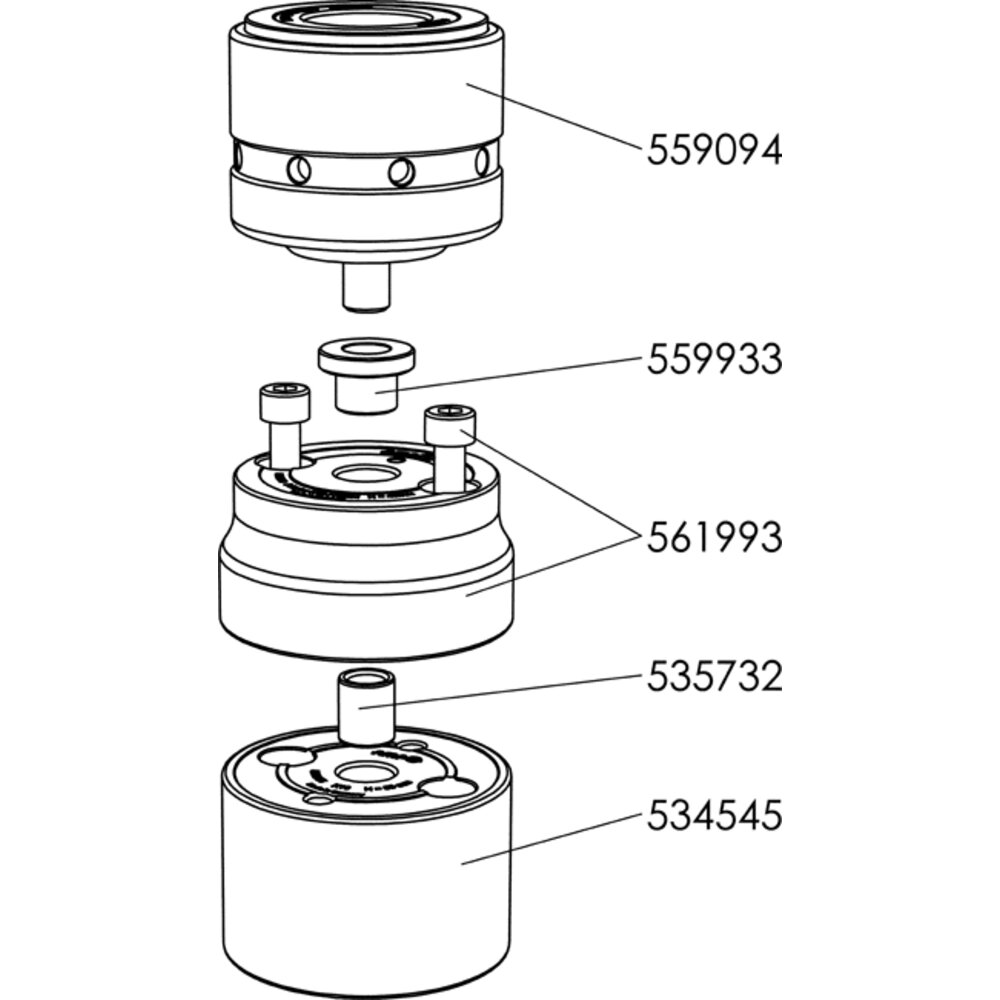 картинка Переходник для зажимного модуля, механический АМF 561993 от магазина "Элит-инструмент"