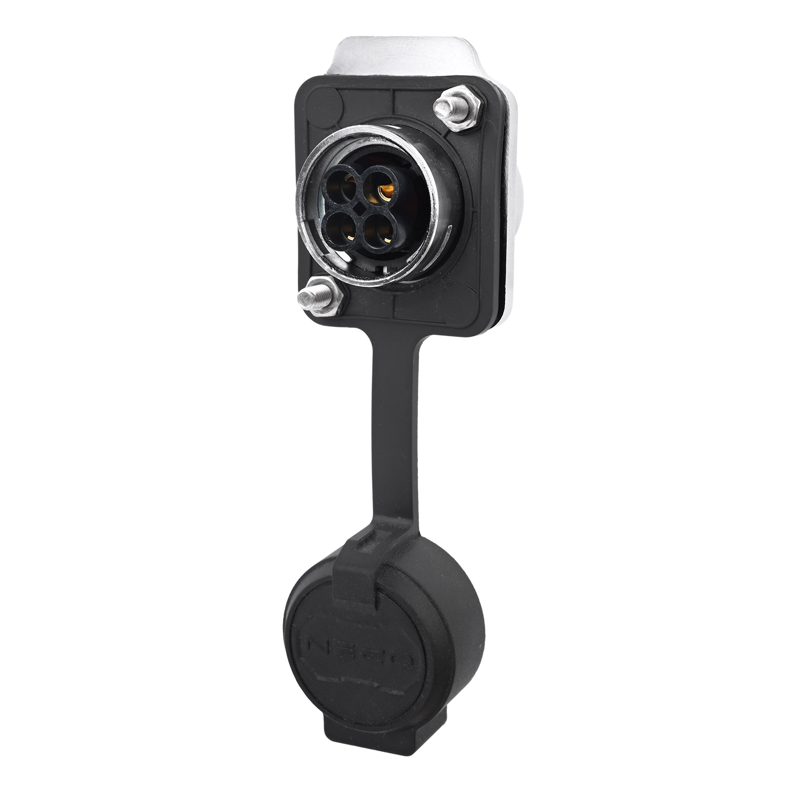 JRready JRSSW-CP20 4-контактный обжимной гнездовой разъём с двумя отверстиями ,Промышленный водонепроницаемый разъем