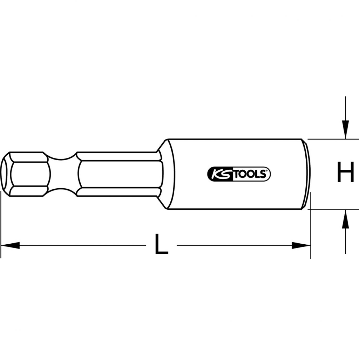картинка Отвертка для шурупов-шпилек 1/4'', М12 от магазина "Элит-инструмент"