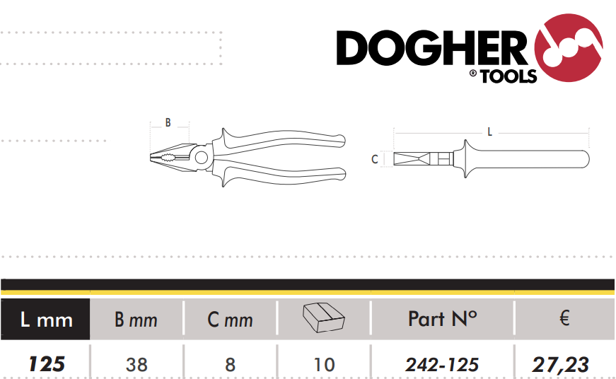 картинка Кусачки боковые для электроники, антистатические ESD Dogher 242-125 от магазина "Элит-инструмент"