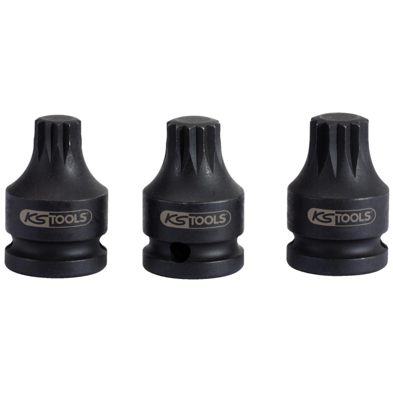 Силовая торцовая головка с битом XZN 1/2'', короткая, M16