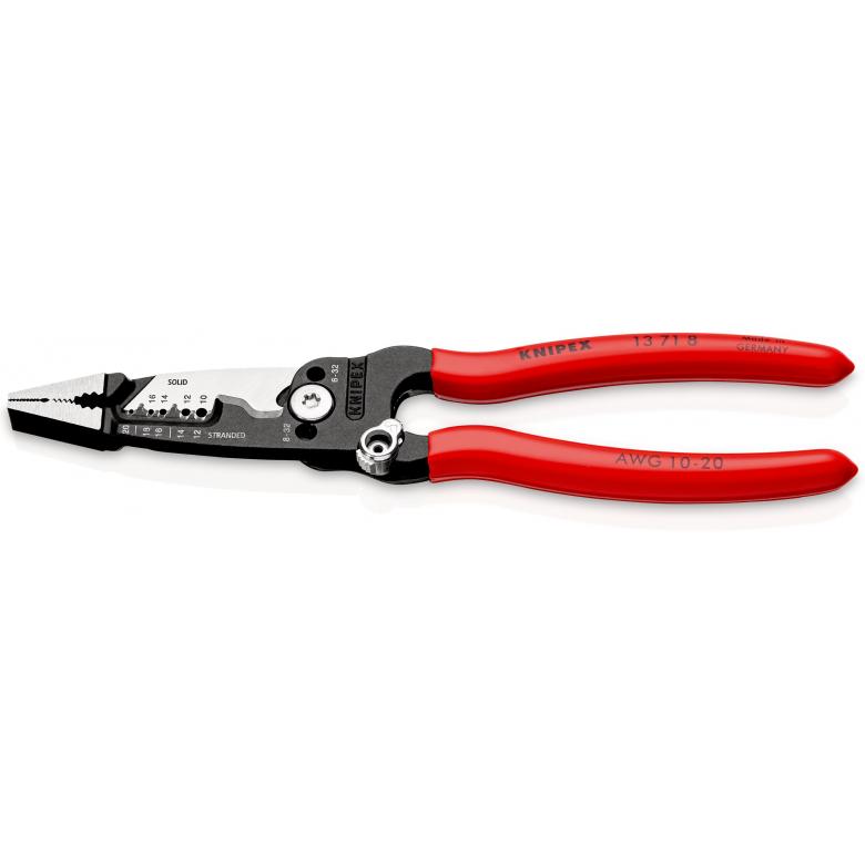 картинка KNIPEX WireStripper, многофункциональные клещи для электриков, американская модель KNIPEX 13718200  от магазина "Элит-инструмент"