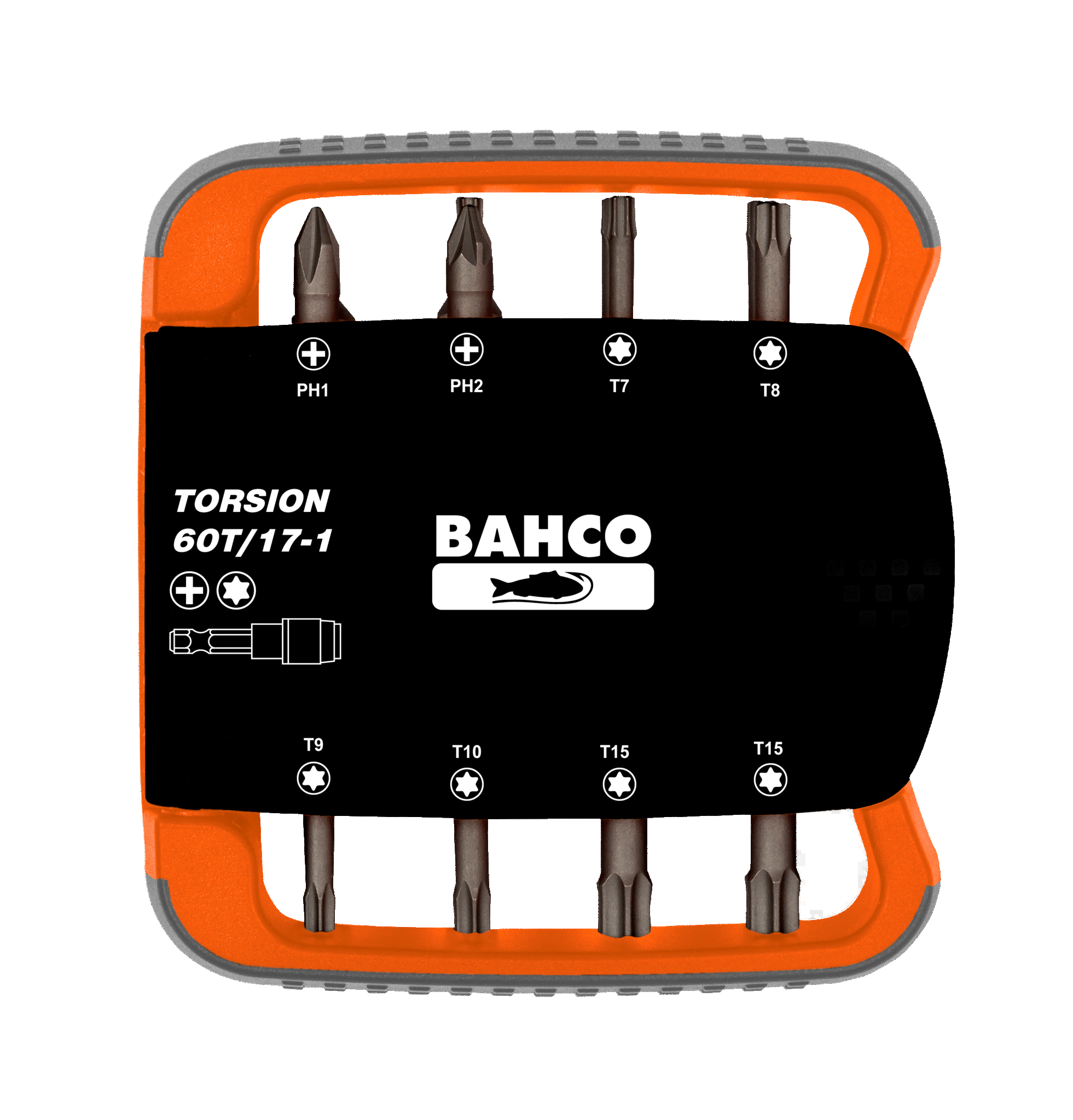 Набор торсионных бит для отверток, 17 предметов BAHCO 60T/17