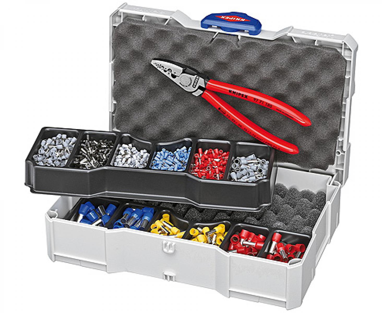 картинка Набор кабельных наконечников для опрессовки контактных гильз Knipex KN-979006 от магазина "Элит-инструмент"