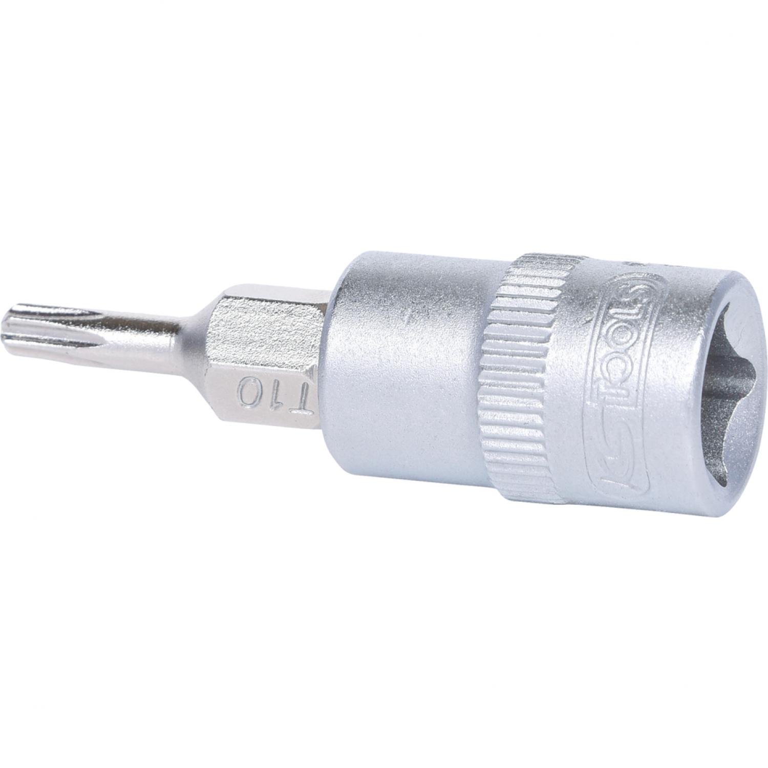 картинка Торцовая головка с профилем Torx с битом 1/4", T10 подвеска от магазина "Элит-инструмент"