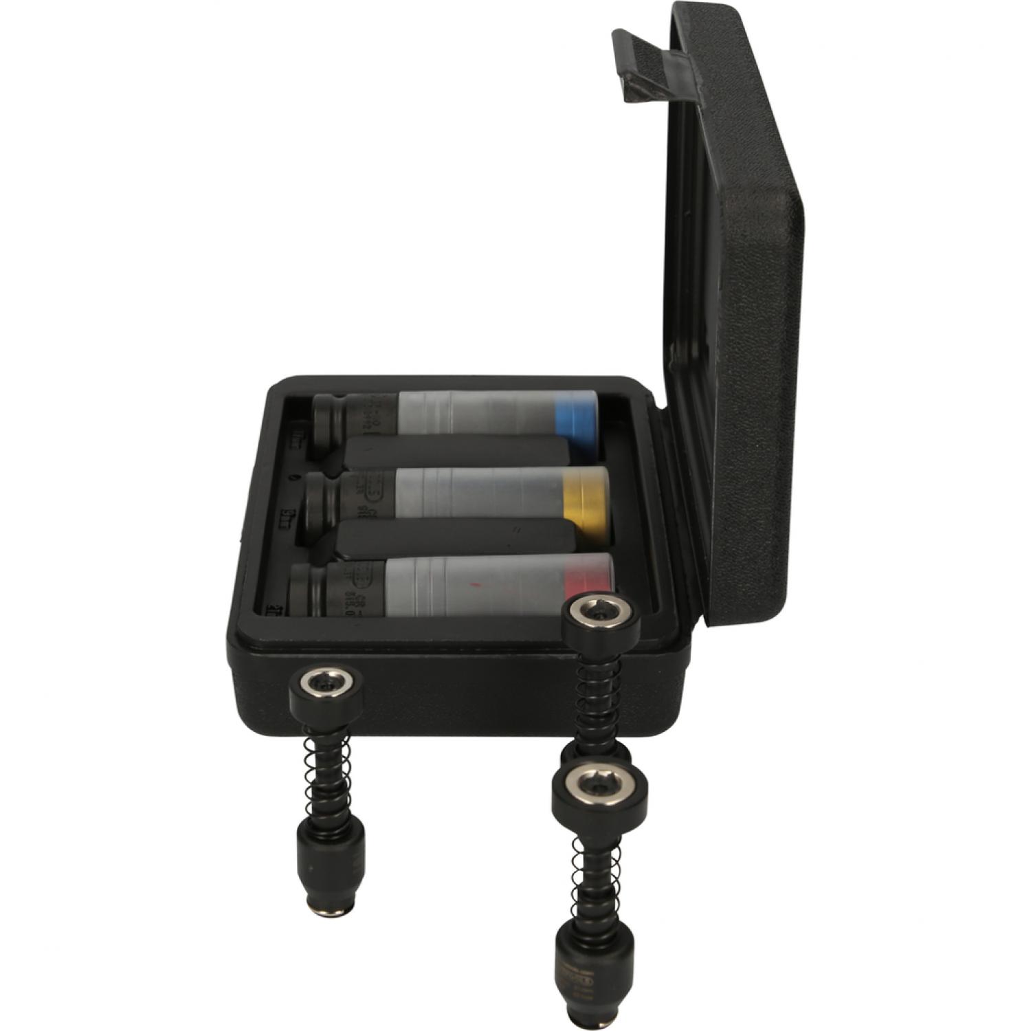 картинка Комплект ударных головок SlimPower 1/2" с алюминиевым ободком и встроенным магнитом, 6 шт от магазина "Элит-инструмент"