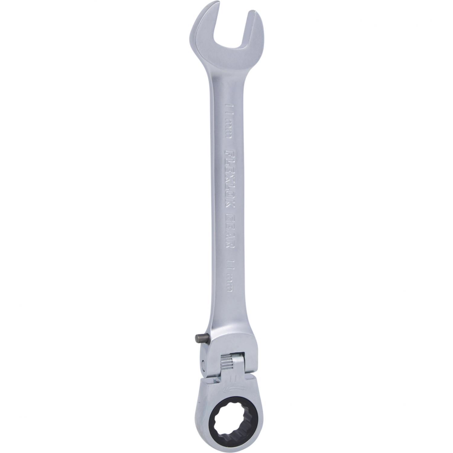 картинка Шарнирный комбинированный ключ с трещоткой GEARplus, регулируемый, 11 мм подвеска от магазина "Элит-инструмент"