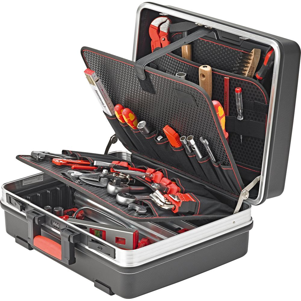 Ассортимент сантехнических инструментов 51 шт. в кейсе из АБС FORMAT 6165 0051 Fplus