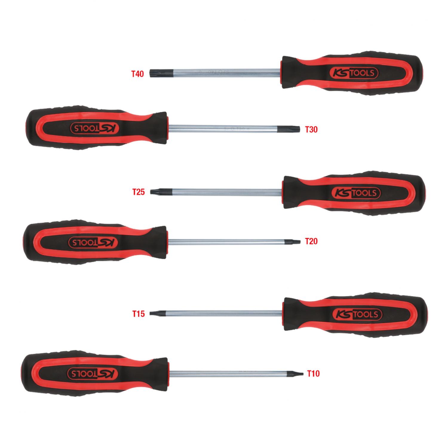 Комплект отверток ERGOTORQUEplus, 6 шт, с профилем Torx