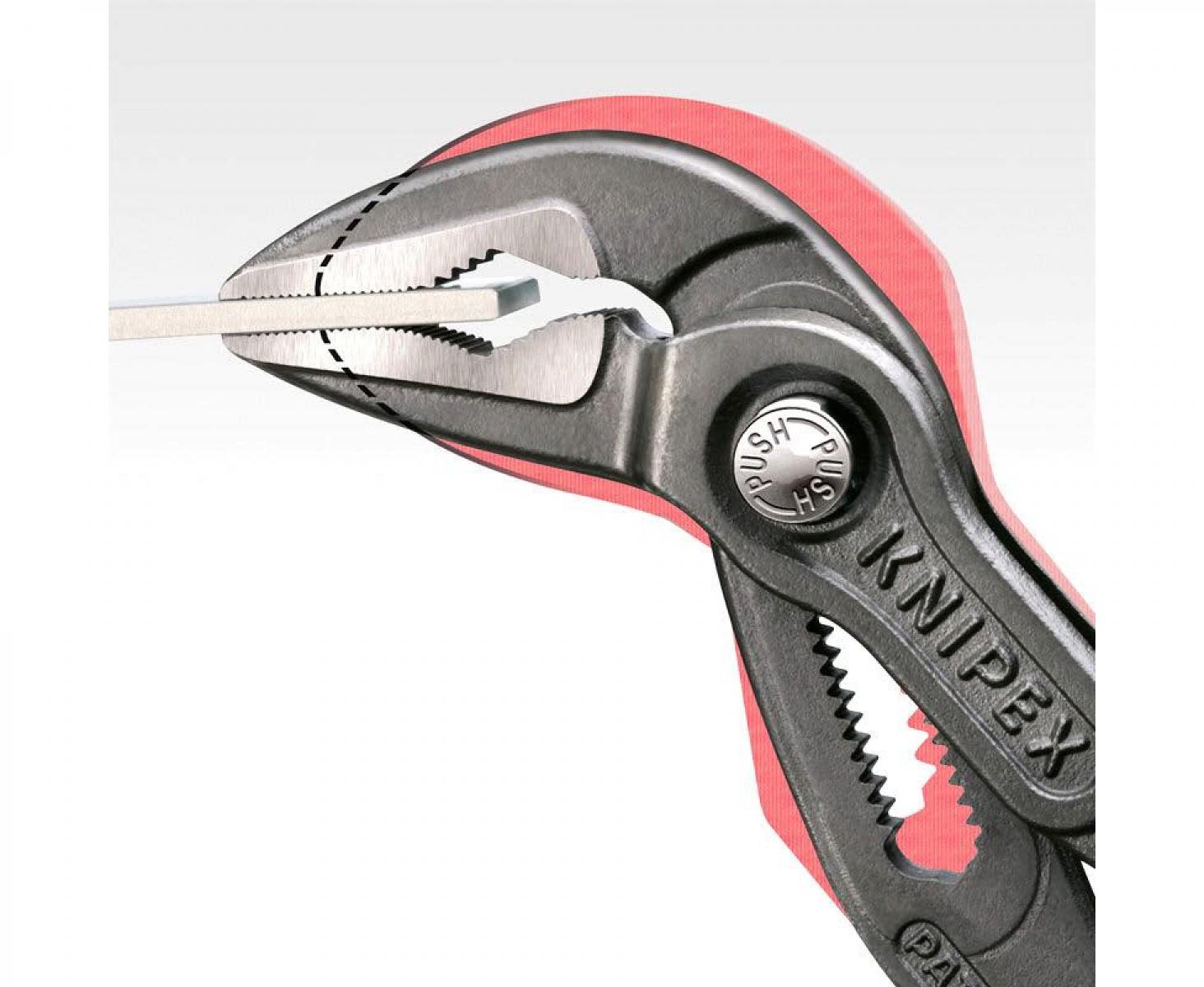 картинка KNIPEX Cobra ES сантехнические клещи, особо тонкие KN-8751250SB в блистере от магазина "Элит-инструмент"