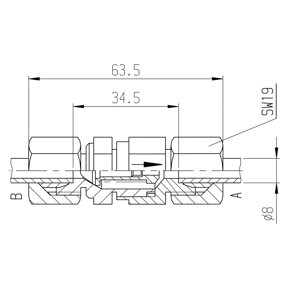 картинка Обратный клапан линии АМF 62885 от магазина "Элит-инструмент"