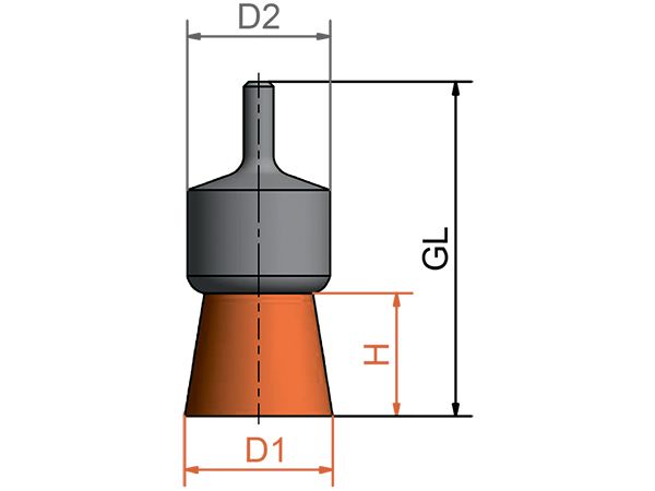 картинка Щетка концевая с хвостовиком 6 мм волокно с карбидом кремния диаметр 17 мм длина 22 мм ворс SIC 320/0.6 от магазина "Элит-инструмент"