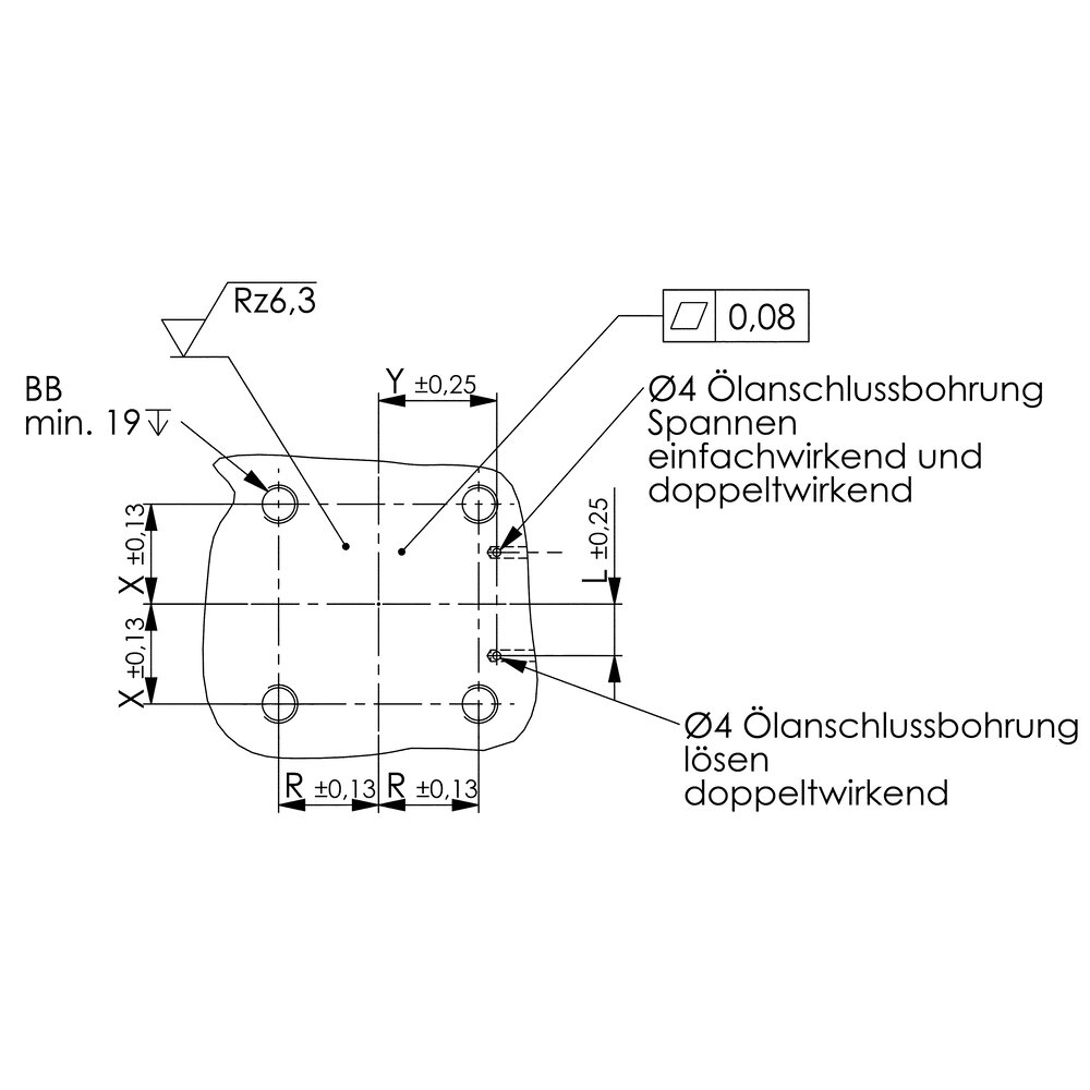 картинка Поворотный зажим, крепление к основанию на фланце, прецизионная конструкция АМF 327270 от магазина "Элит-инструмент"