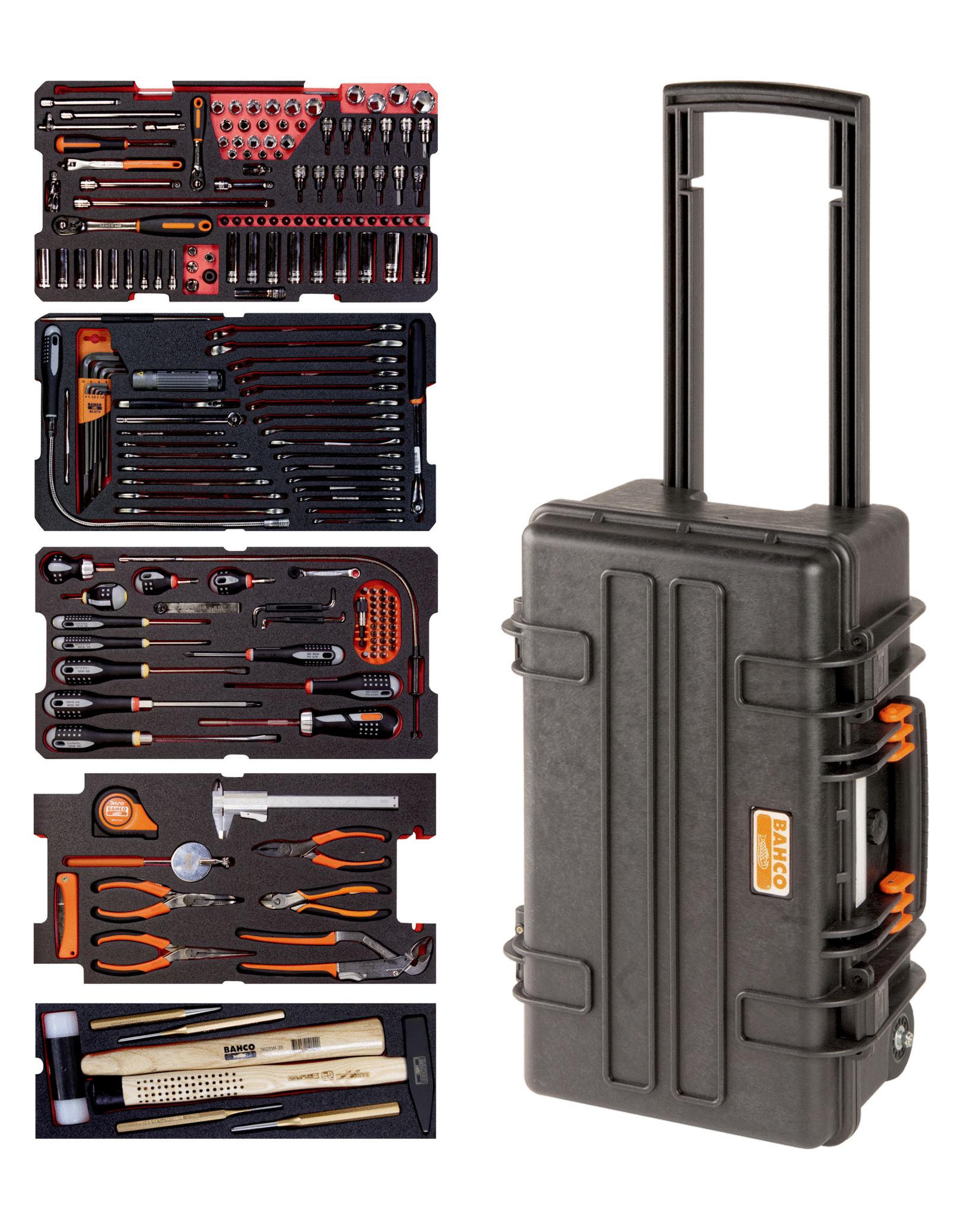 Жесткий кейс с инструментом BAHCO 4750RCHDW01FF3