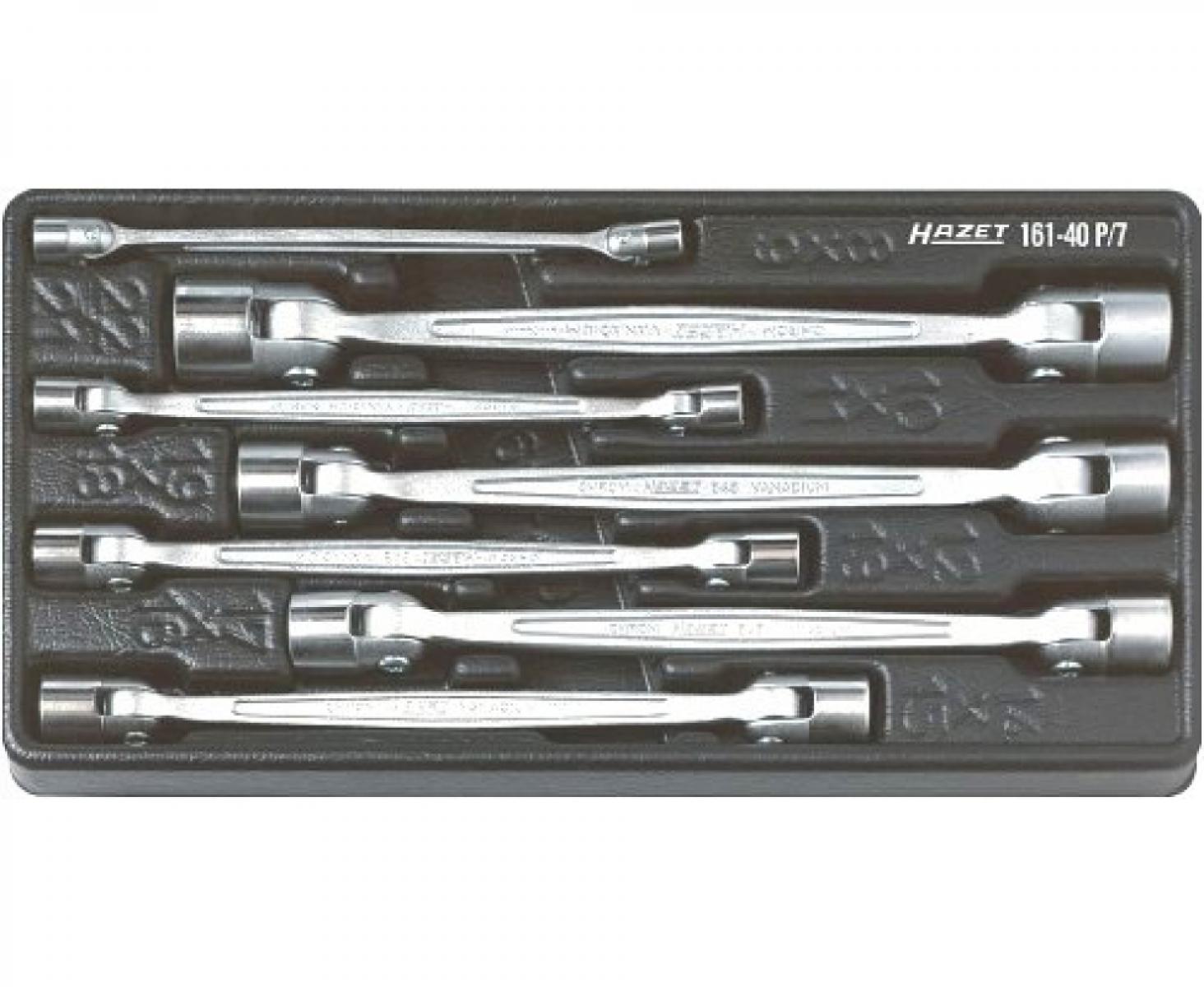 картинка Набор двусторонних шарнирных торцовых ключей Hazet 161-40P/7 7 штук от магазина "Элит-инструмент"