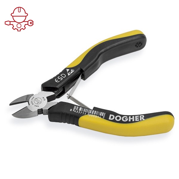картинка Кусачки боковые для электроники, антистатические ESD Dogher 242-125 от магазина "Элит-инструмент"