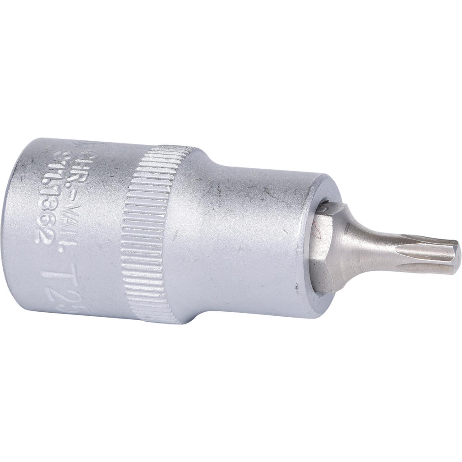 картинка Торцовая головка с профилем Torx с битом 1/2", T25 подвеска от магазина "Элит-инструмент"