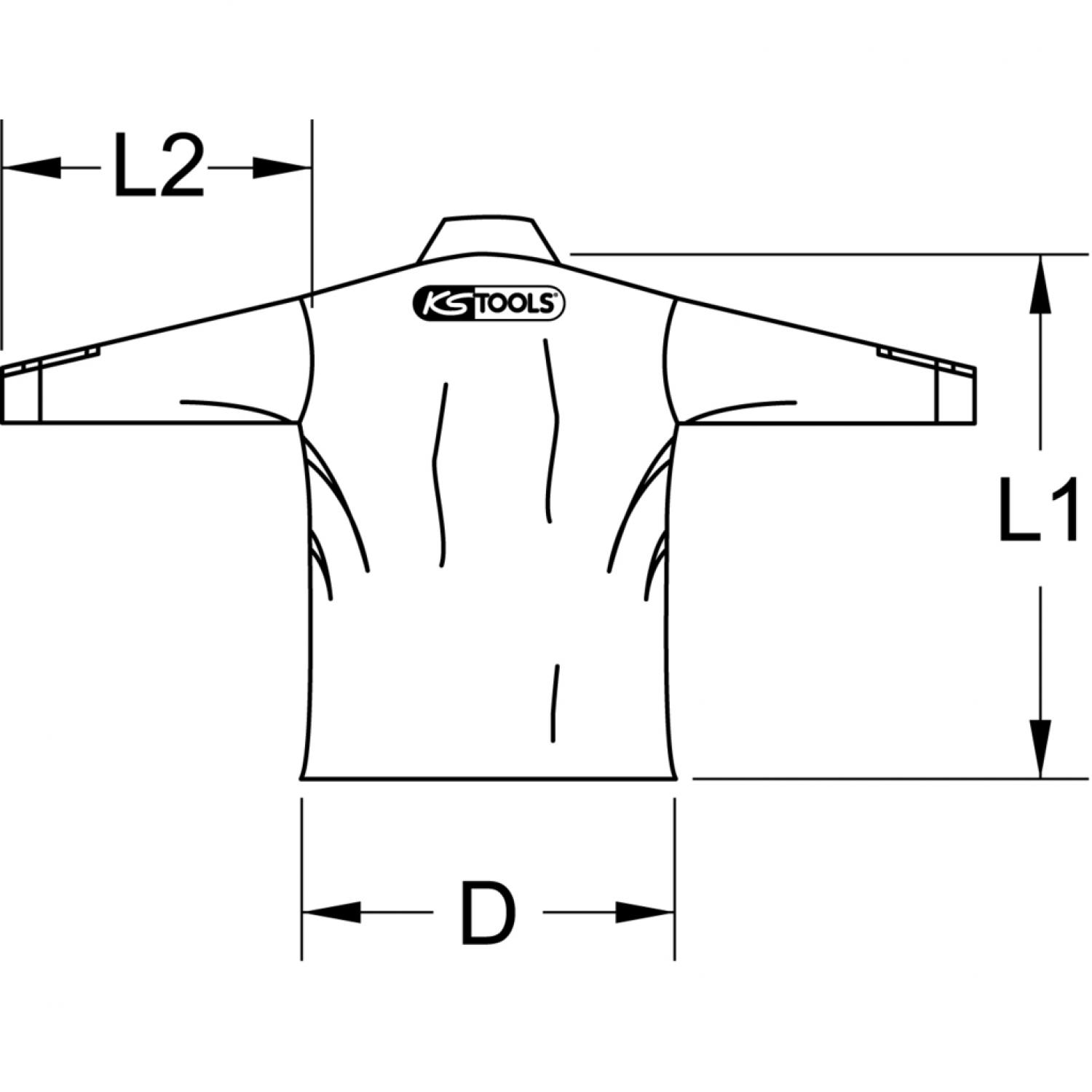 картинка Рубашка унисекс, черная, L, рукав 1/1 от магазина "Элит-инструмент"