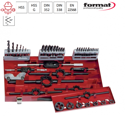 Набор инструментов для нарезания резьбы M3-M20 Format 1795 0200 Fplus
