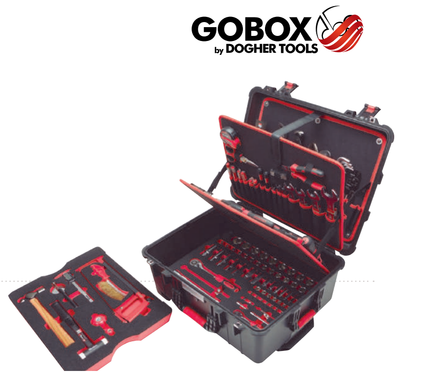Инструментальный водонепроницаемый бокс-чемодан на колёсах GOBOX DOGHER TOOLS 051-510