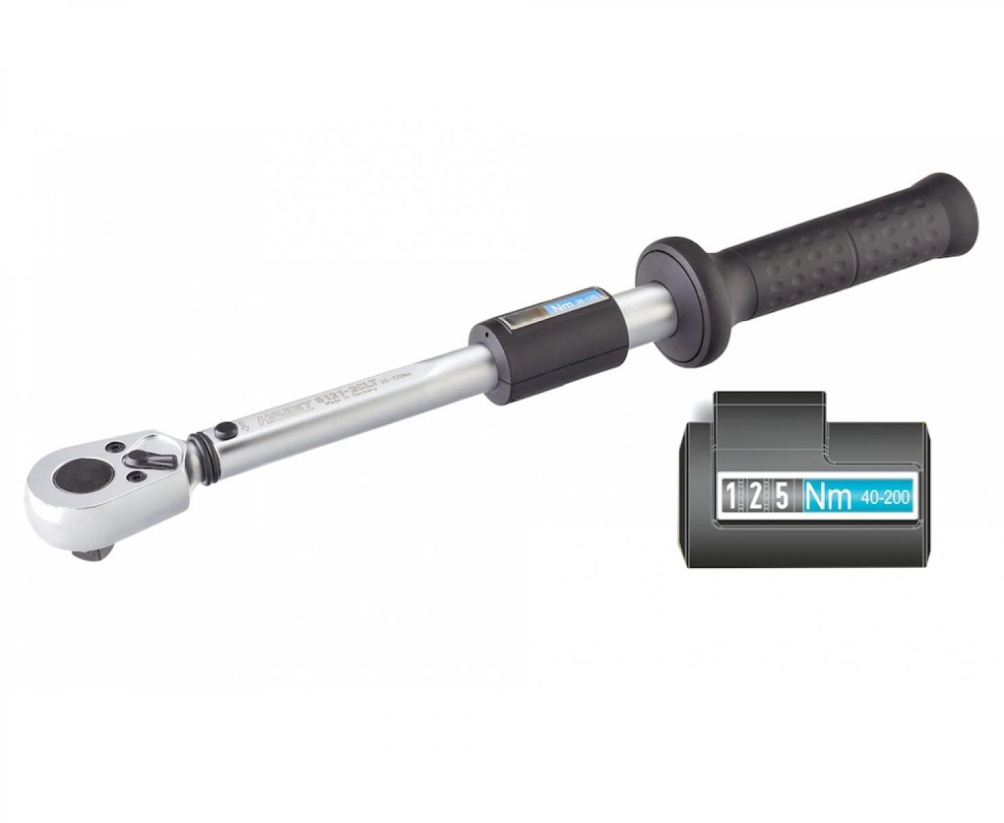 картинка Ключ динамометрический 1/2" Hazet 50-250 lbf/ft 5128-2CLT от магазина "Элит-инструмент"