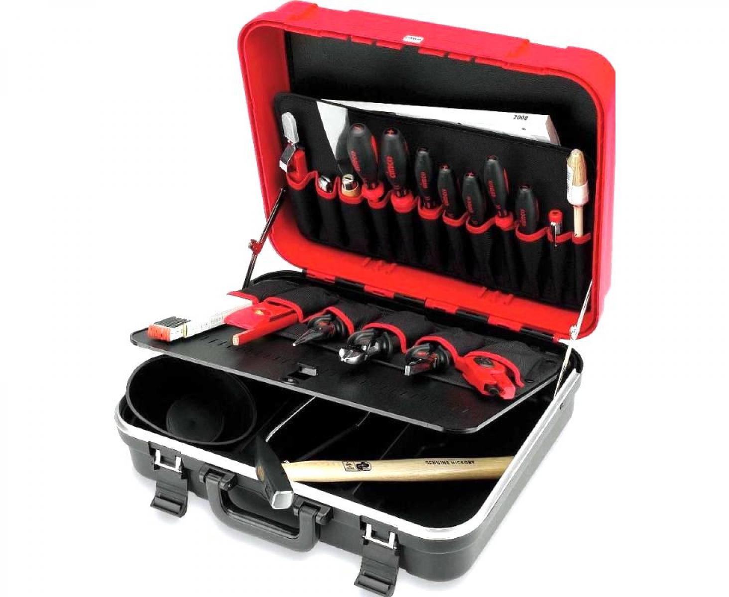 Набор инструментов BASIC RED Cimco 172004 23 предмета в пластиковом чемодане