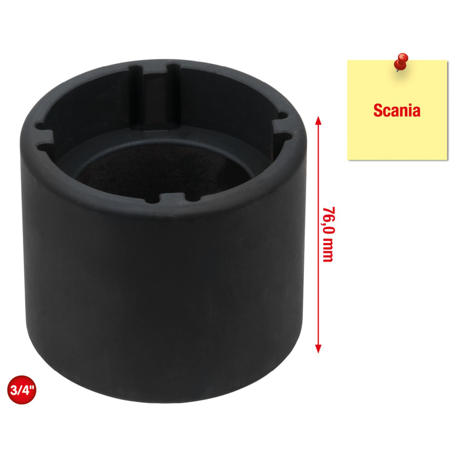 Ключ для шлицевых гаек 3/4" с 4 цапфами для, Scania, внутренние цапфы Ø 58 мм