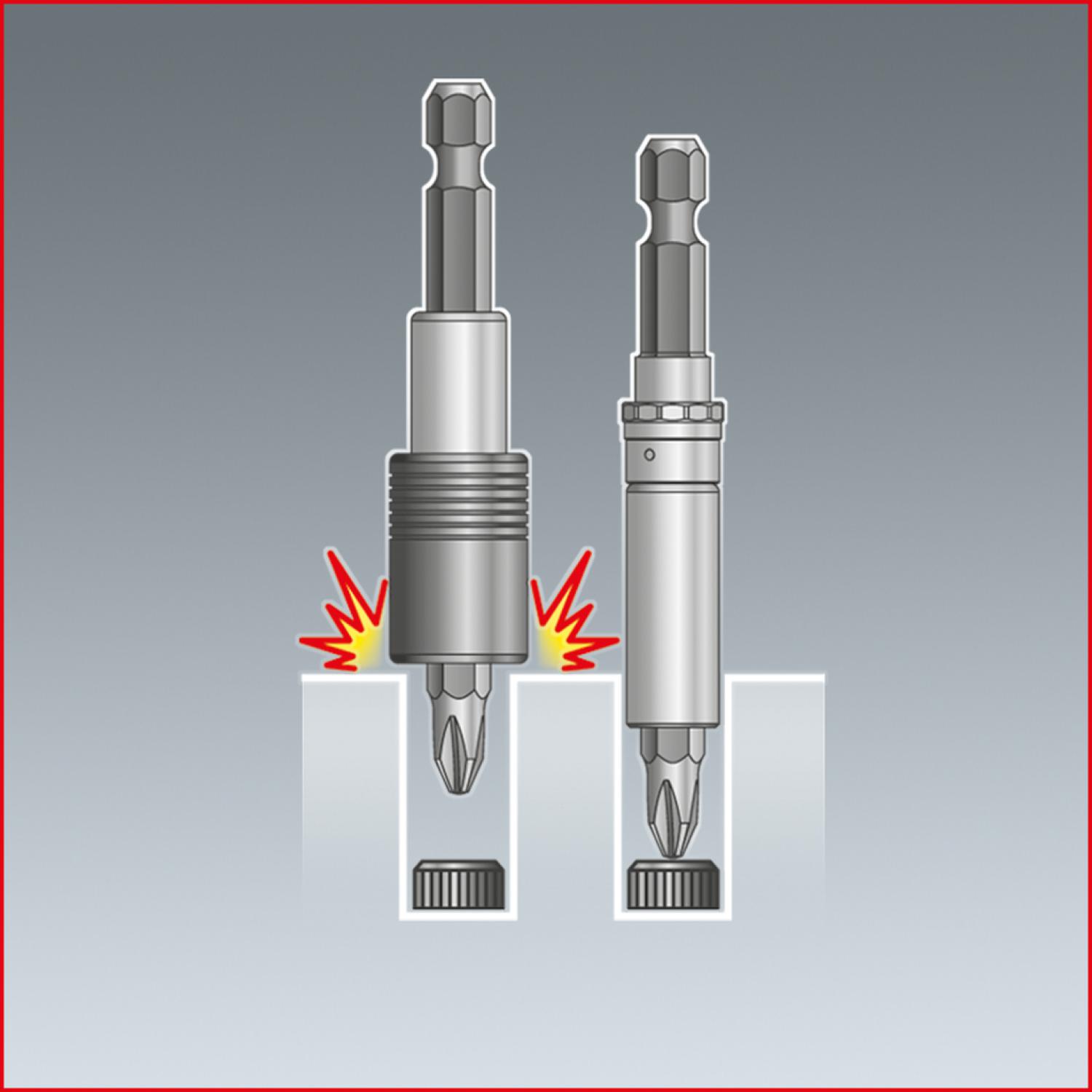 картинка 1/4"+3/8"+1/2"+3/4" Комплект увеличивающих и уменьшающих адаптеров CHROMEplus, 7 шт от магазина "Элит-инструмент"