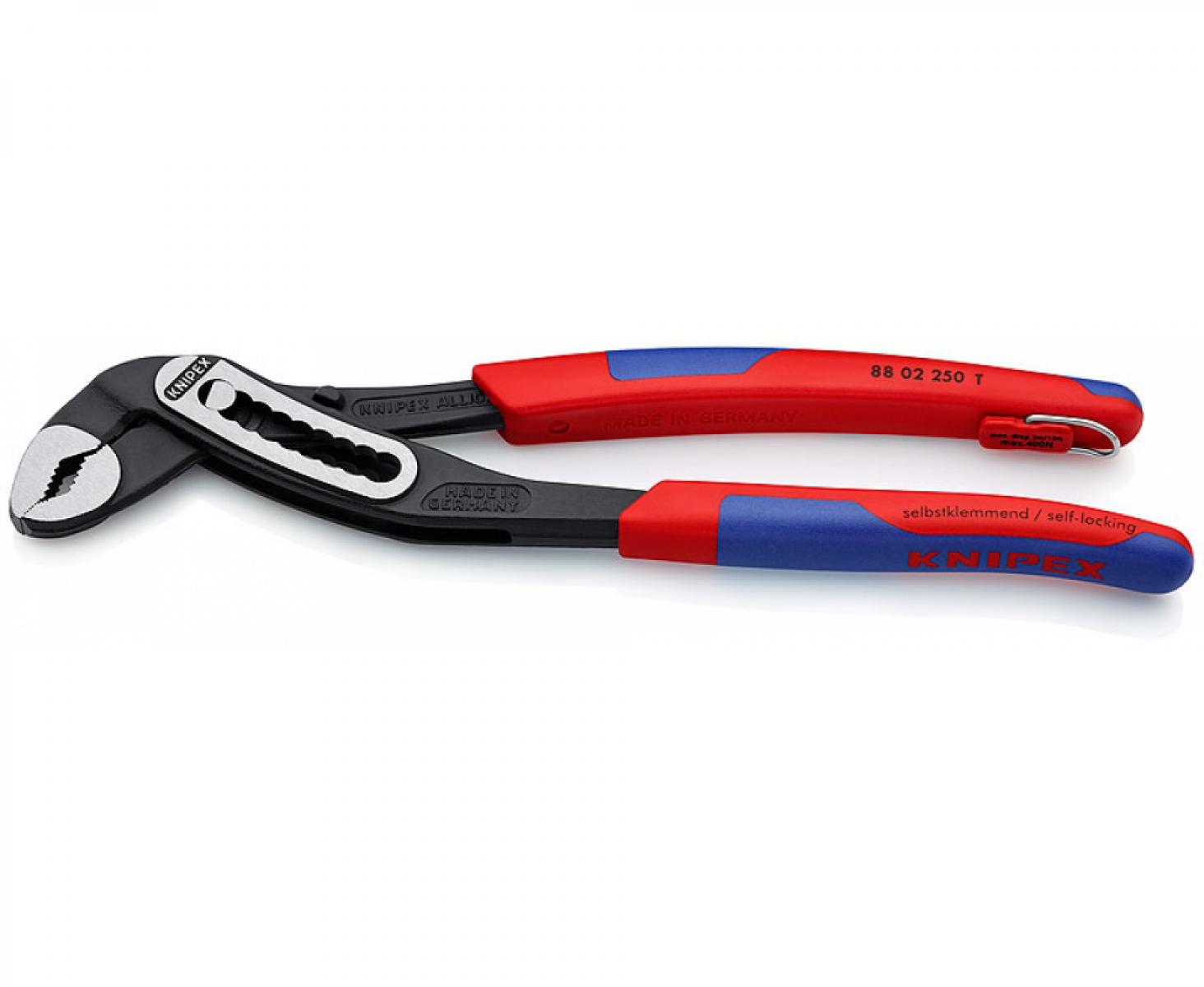 картинка Клещи KNIPEX Alligator KN-8802250T со страховочным креплением от магазина "Элит-инструмент"