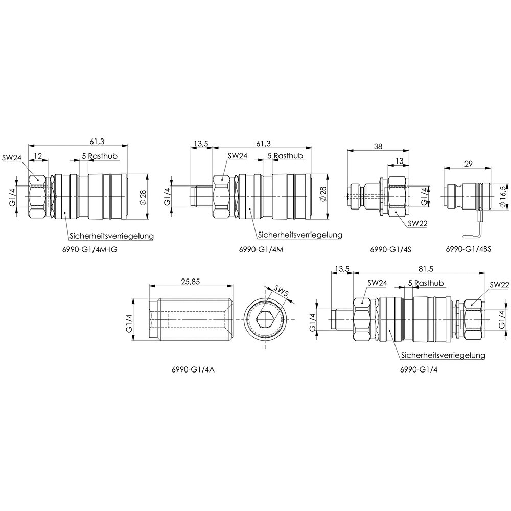 картинка Быстроразъемная муфта АМF 111518 от магазина "Элит-инструмент"