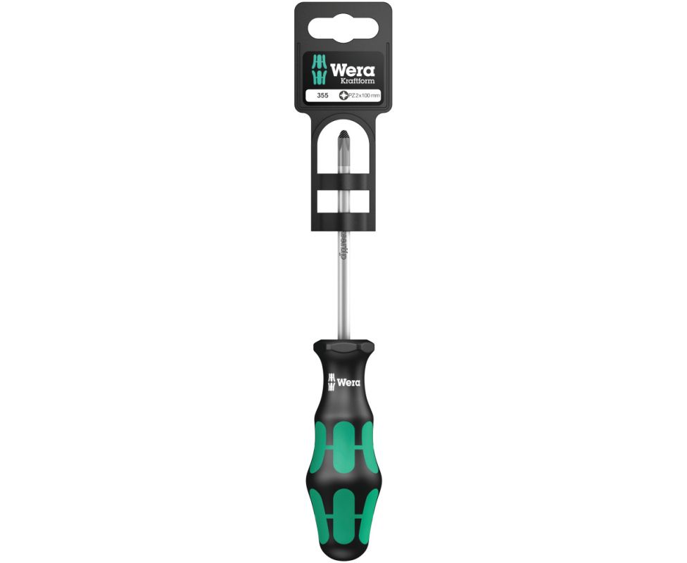 Отвертка Pozidriv Wera Kraftform 355 PZ WE-100056 PZ 1 х 80 крестовая