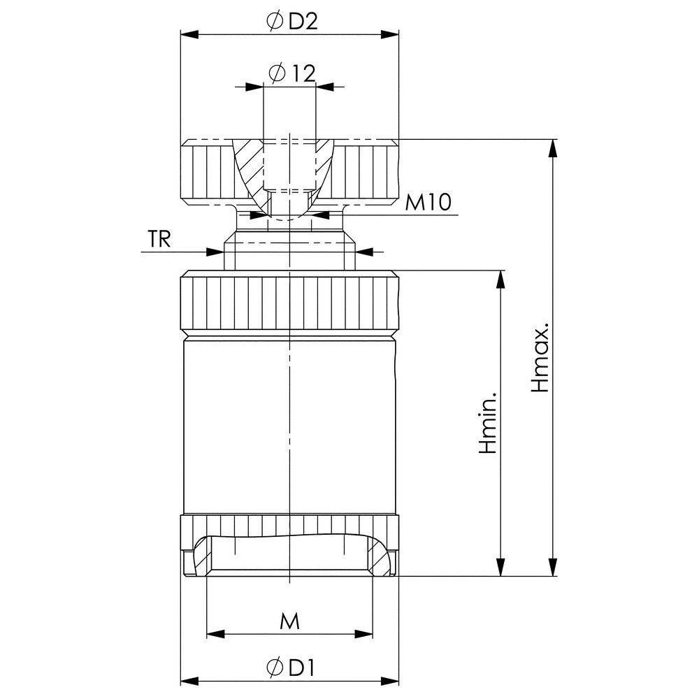 картинка Алюминиевый винтовой домкрат АМF 75788 от магазина "Элит-инструмент"