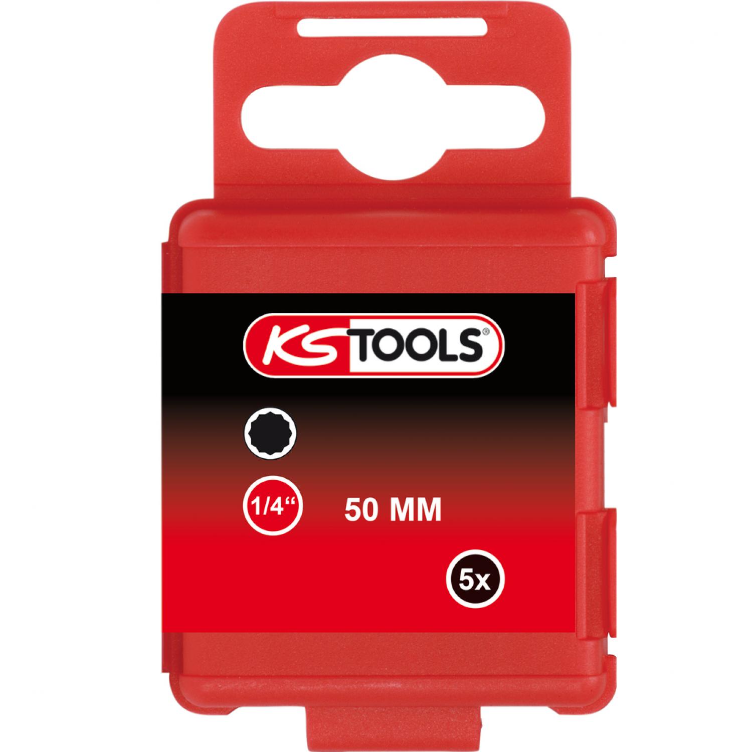 Бит 1/4" XZN, 50 мм, М4, 5 шт в упаковке