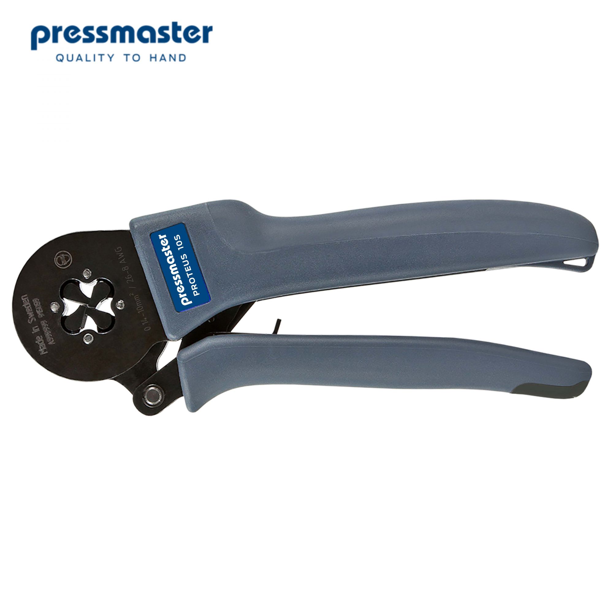 PM-4300-4661 Крипмер Pressmaster Proteus 10S для обжима втулочных наконечников 0.14 - 10 мм2 с автонастройкой (профиль квадрат)