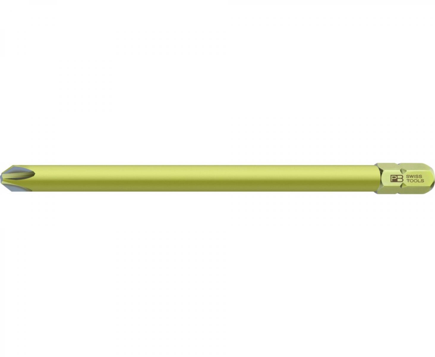 картинка Бита крестовая Phillips PrecisionBits C6,3 с внешним шестигранником 1/4 PB Swiss Tools PB C6L.190/1-80 PH1 от магазина "Элит-инструмент"