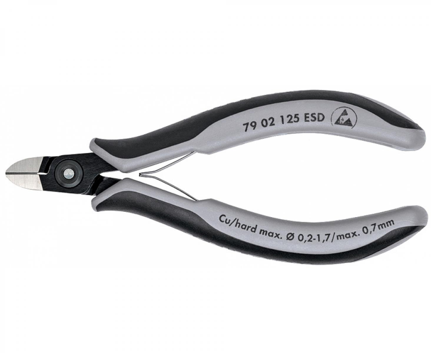 Прецизионные кусачки боковые для электроники антистатические ESD Knipex KN-7902125ESD