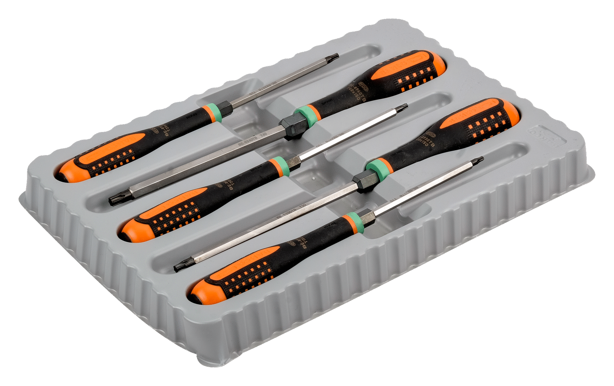 Набор ударных отверток, картонная коробка. Для винтов TORX® , шестигранников BAHCO BE-9885TB