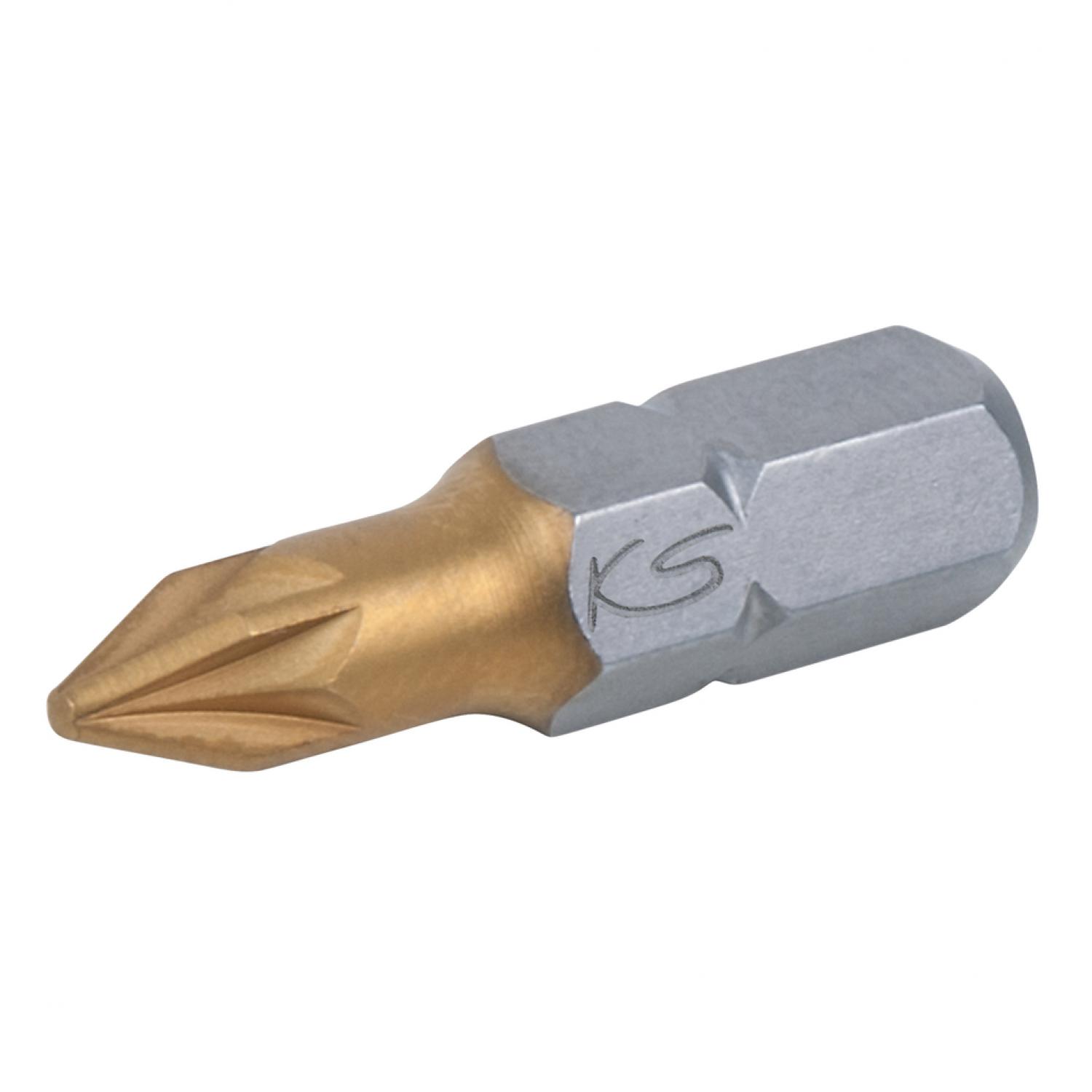 Бит TiN 1/4", 25 мм, PZ3, 5 шт в упаковке