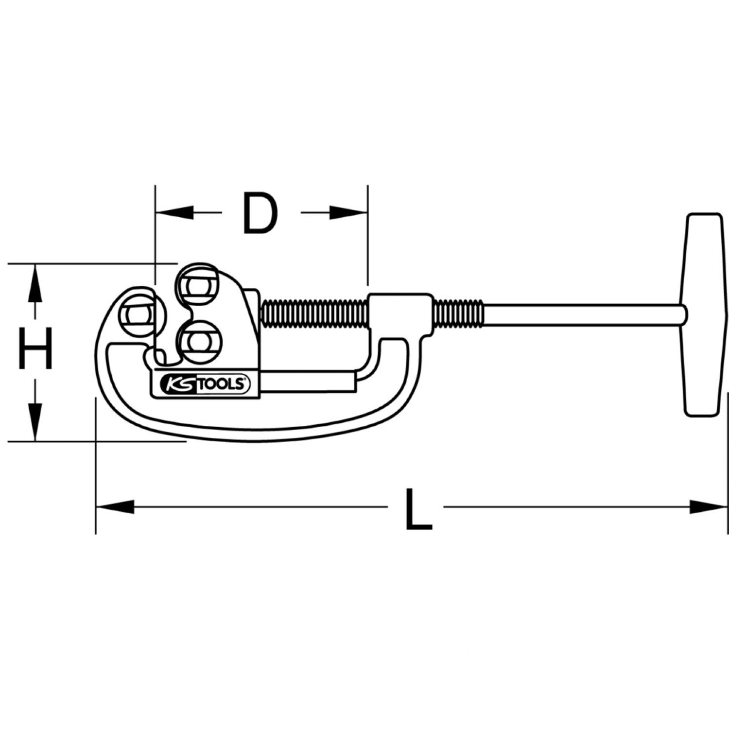 картинка Стальной труборез для труб из нержавеющей стали (Inox), 1/8"-2" от магазина "Элит-инструмент"