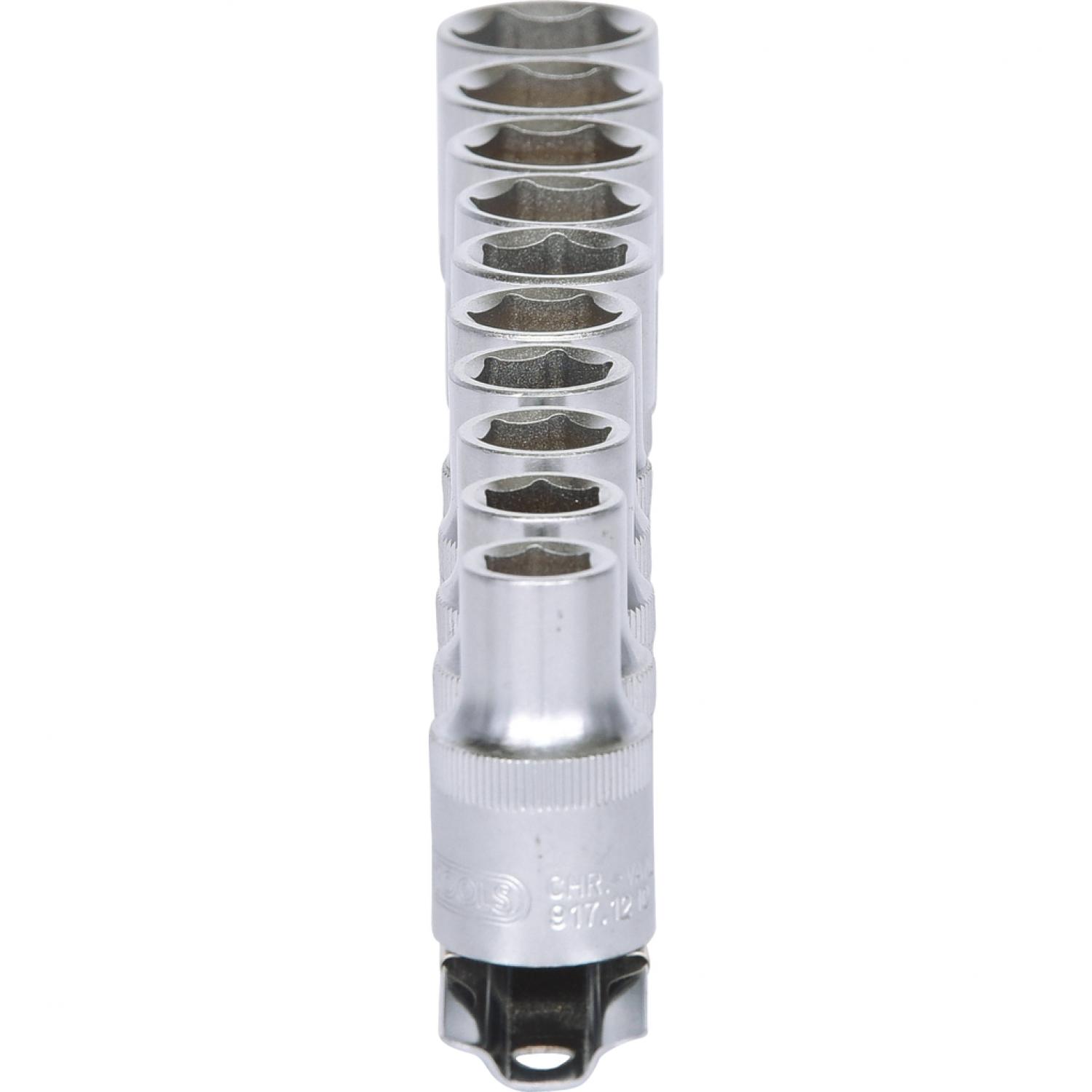 картинка Комплект шестигранных торцовых головок 1/2", 10 шт, 10-19 мм от магазина "Элит-инструмент"