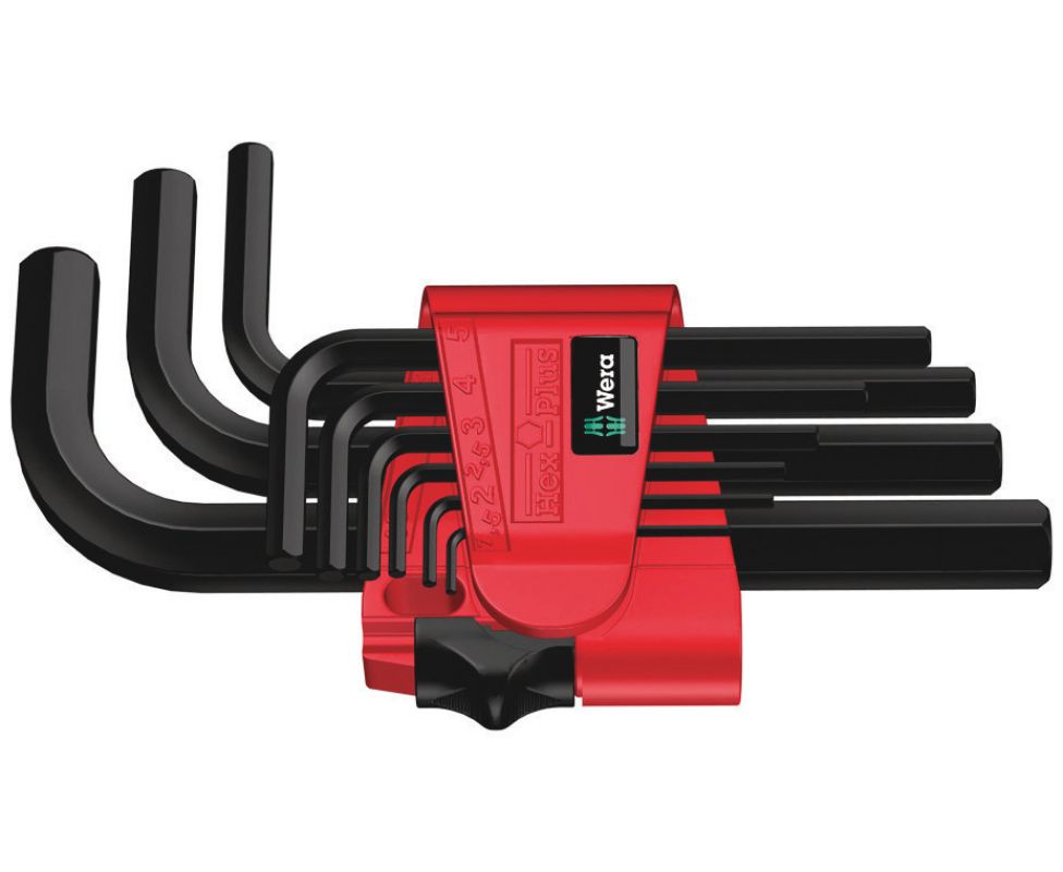картинка Набор Г-образных ключей, метрических, Wera 950/9 BM N BlackLaser WE-021737 от магазина "Элит-инструмент"