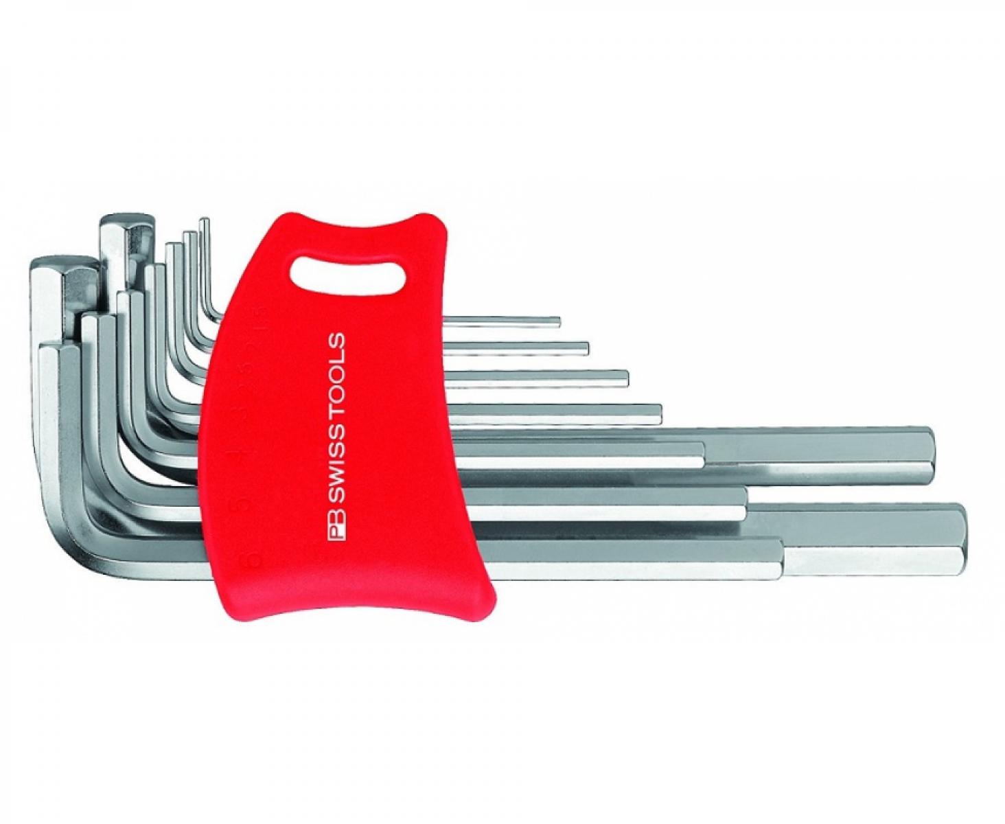 картинка Набор штифтовых шестигранных ключей HEX PB Swiss Tools PB 210.DH-10 9 шт. от магазина "Элит-инструмент"