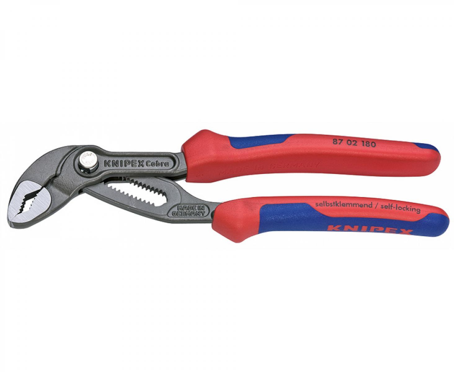 картинка KNIPEX Cobra высокотехнологичные сантехнические клещи KN-8702180 от магазина "Элит-инструмент"