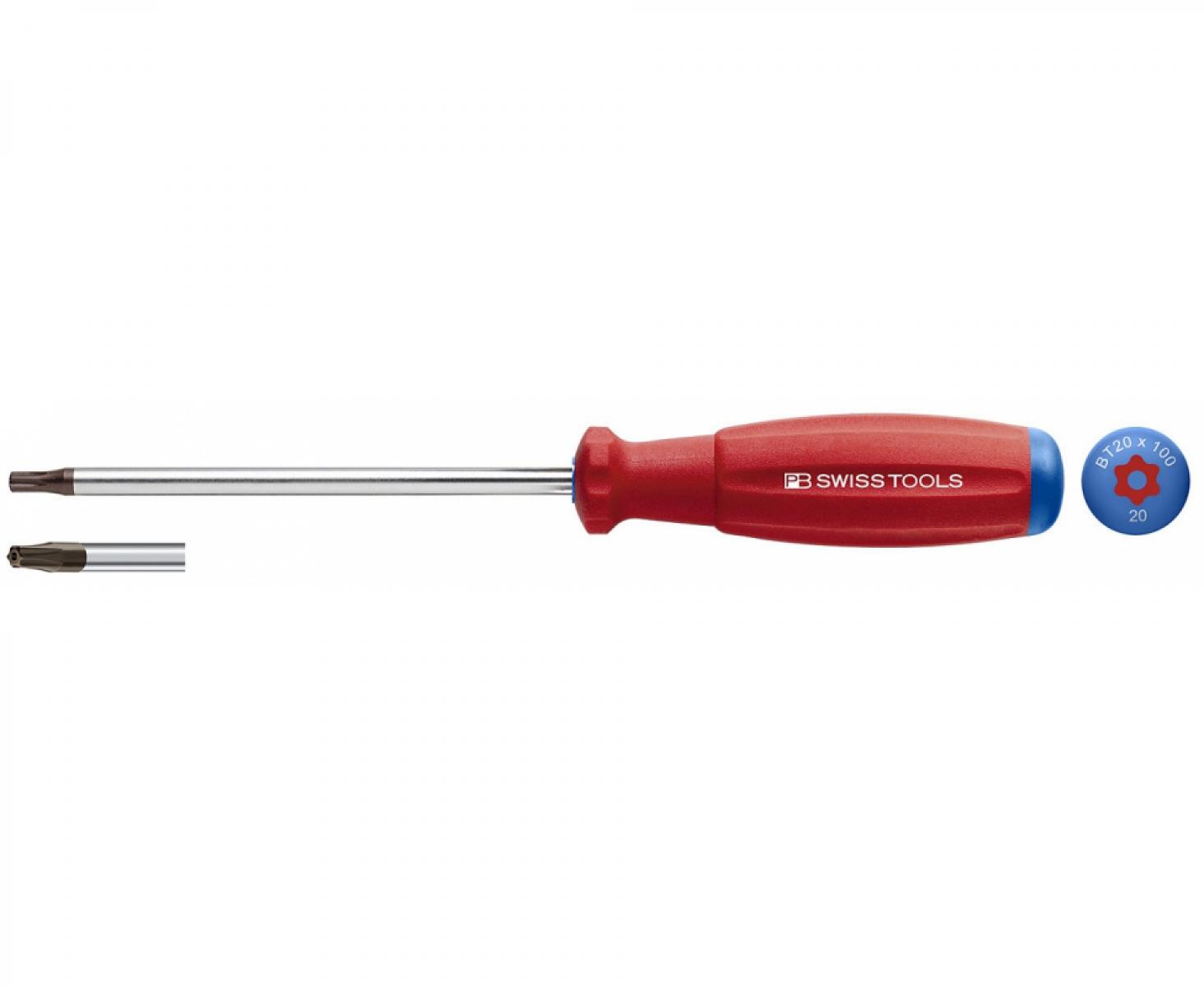 картинка Отвертка TORX BO SwissGrip PB Swiss Tools с шестигранной вставкой PB 8400.B 30-130 T30H от магазина "Элит-инструмент"