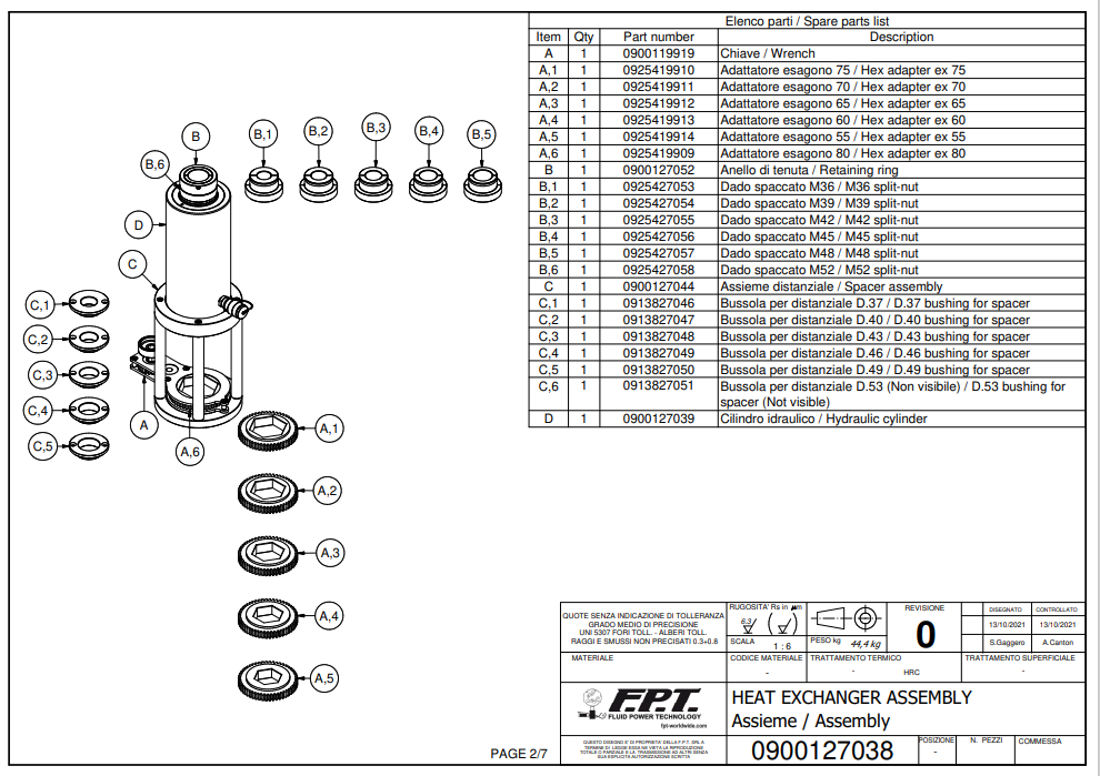 картинка СИСТЕМА ТЕПЛООБМЕННИКА В СБОРЕ 1 FPT 04HEAS-TFA от магазина "Элит-инструмент"